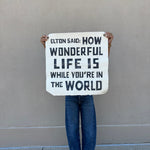 Elton Said Hand Painted Wall Hanging