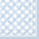 Gingham Blue Napkin Paper