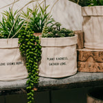 Plant Kindness Canvas Planter