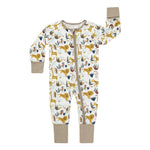 Jungle Friends Bamboo Convertible Baby Pajamas