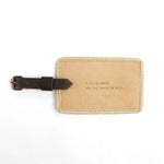 Leather Luggage Tag Life Is Short