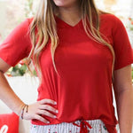 Highlands V Neck Pocket Tee