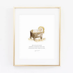 Manger Isaiah 9:6 Scripture Print