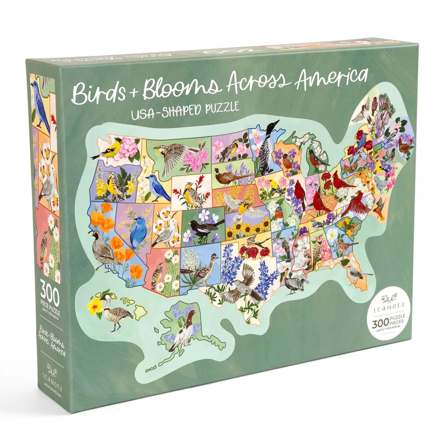 Birds + Blooms Across America Puzzle