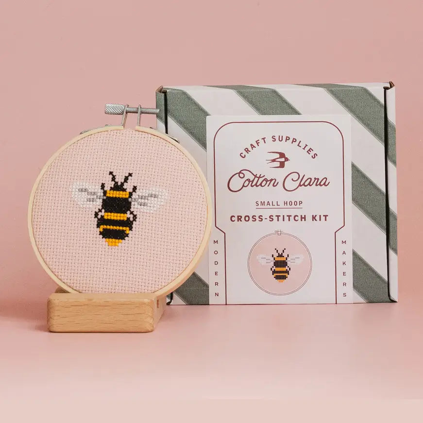 Beginner Bumble Bee Cross Stitch Kit