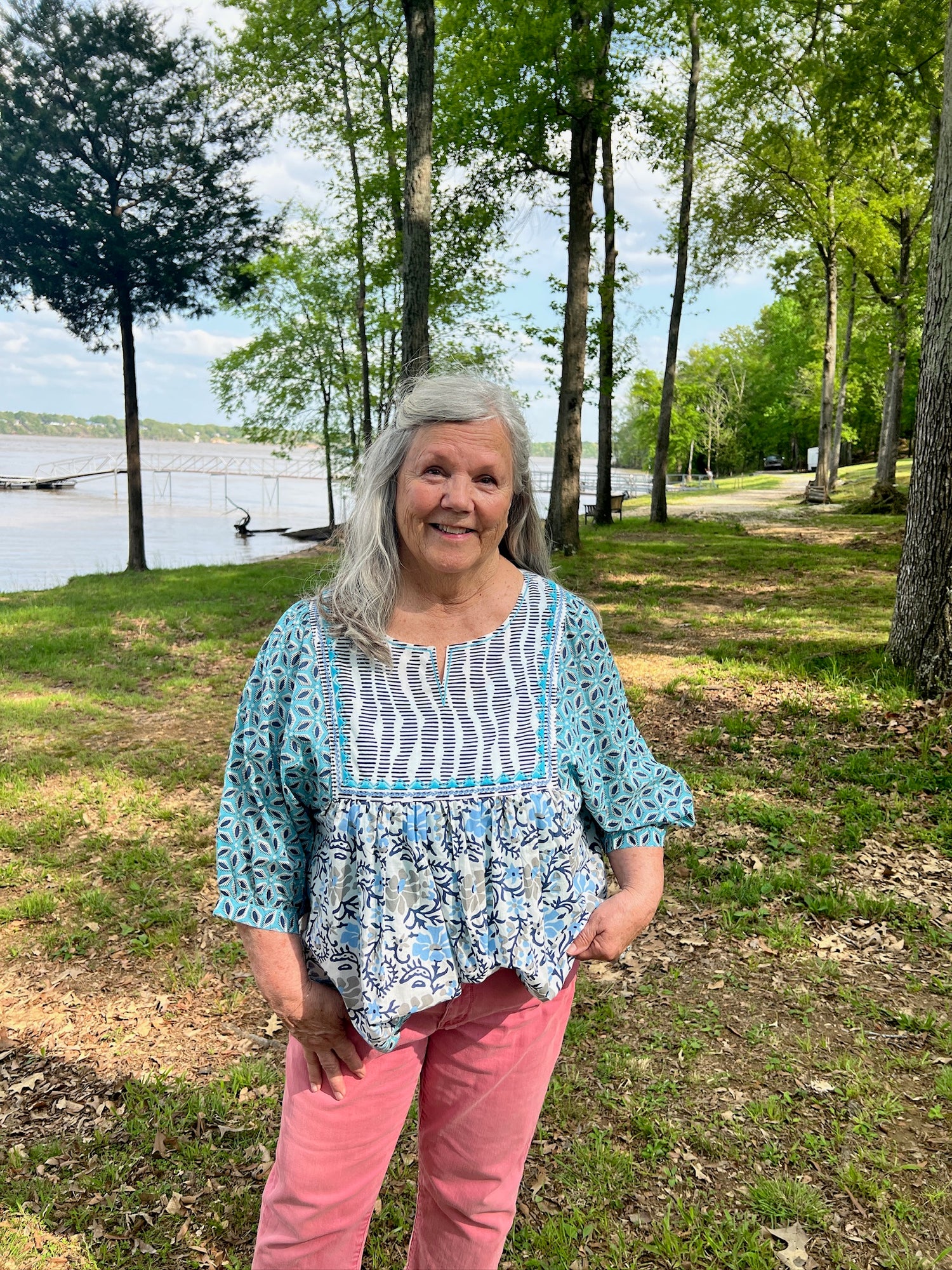 Ivy Jane Multi Blues Top