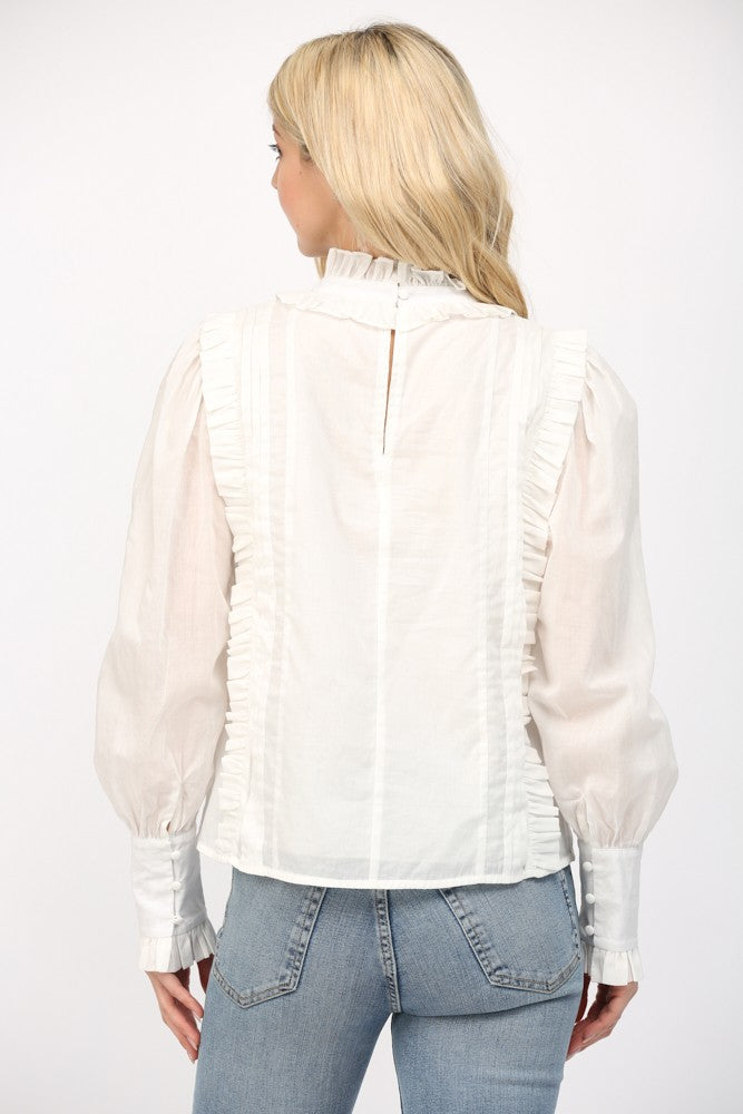 Ruffle Tucked Top