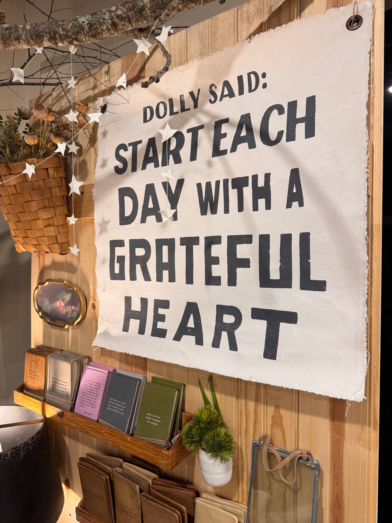 Dolly Said Hand Painted Wall Hanging