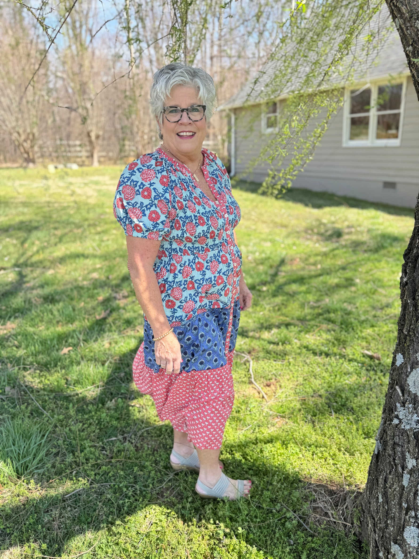 Uncle Frank Smocked Top Tiered Dress American Honey Mercantile Uncle Frank Smocked Top Tiered Dress American Honey Mercantile