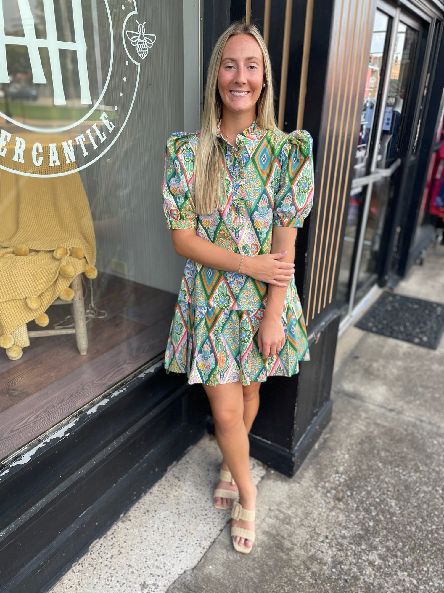 Pleated Hem Dress