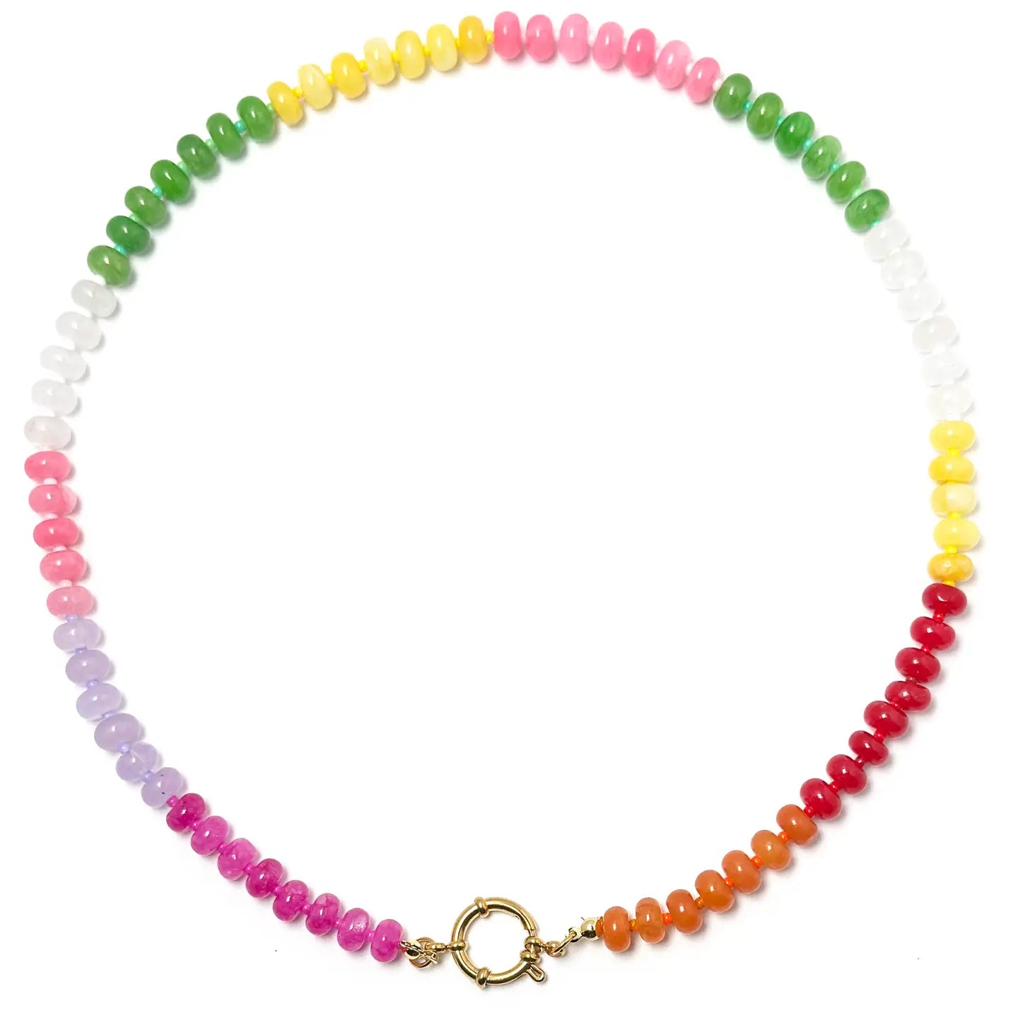 Gemstone Candy Charm Necklace