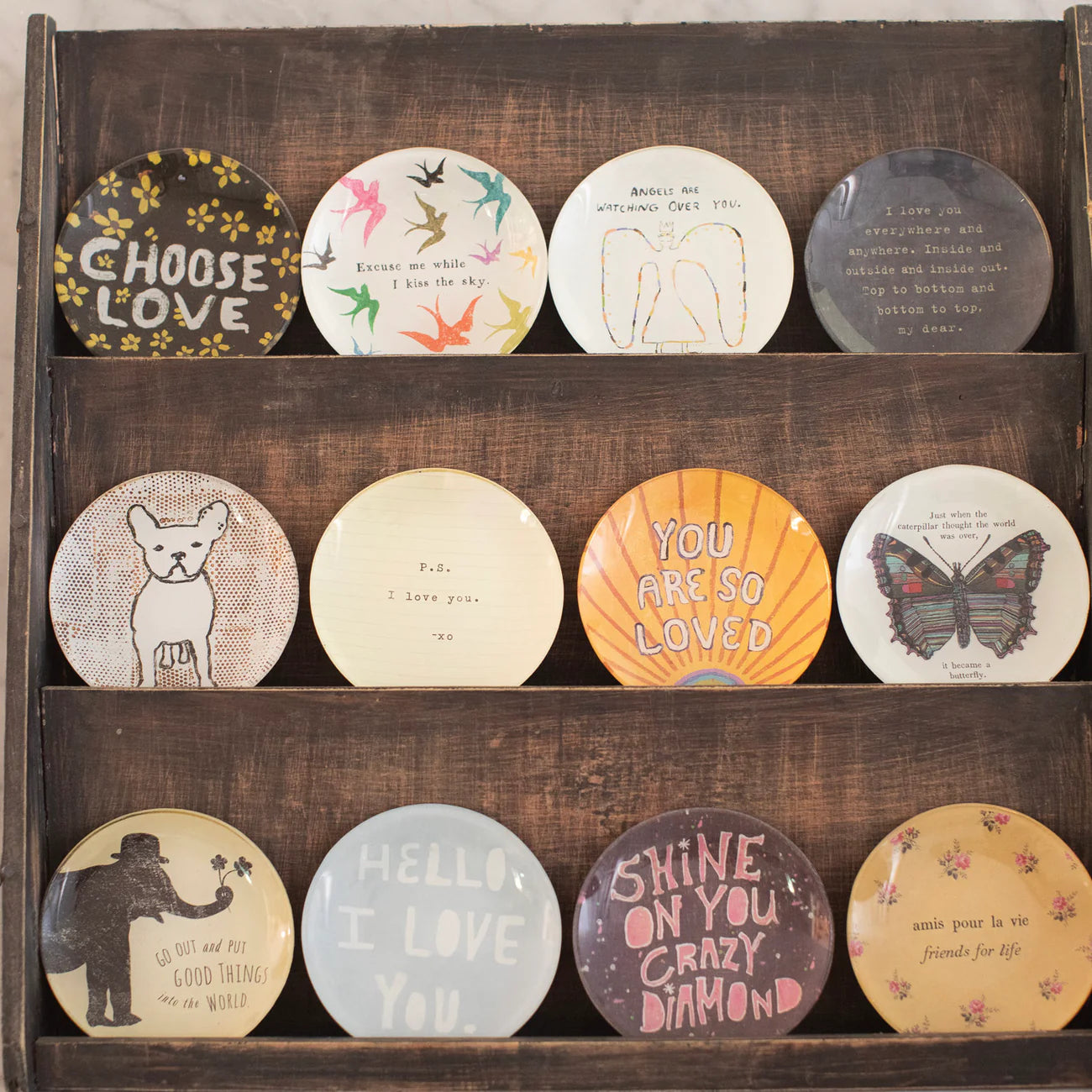 Mini Round Decoupage Plates