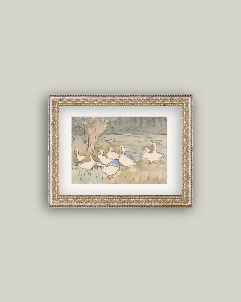 Spring Geese Framed Art