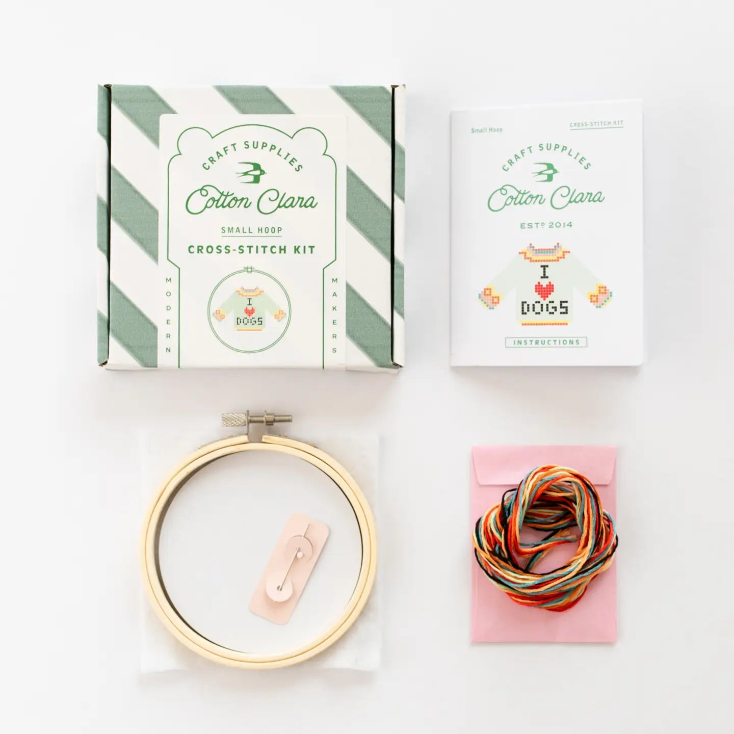 I Love Dogs Stitch Kit for Beginners