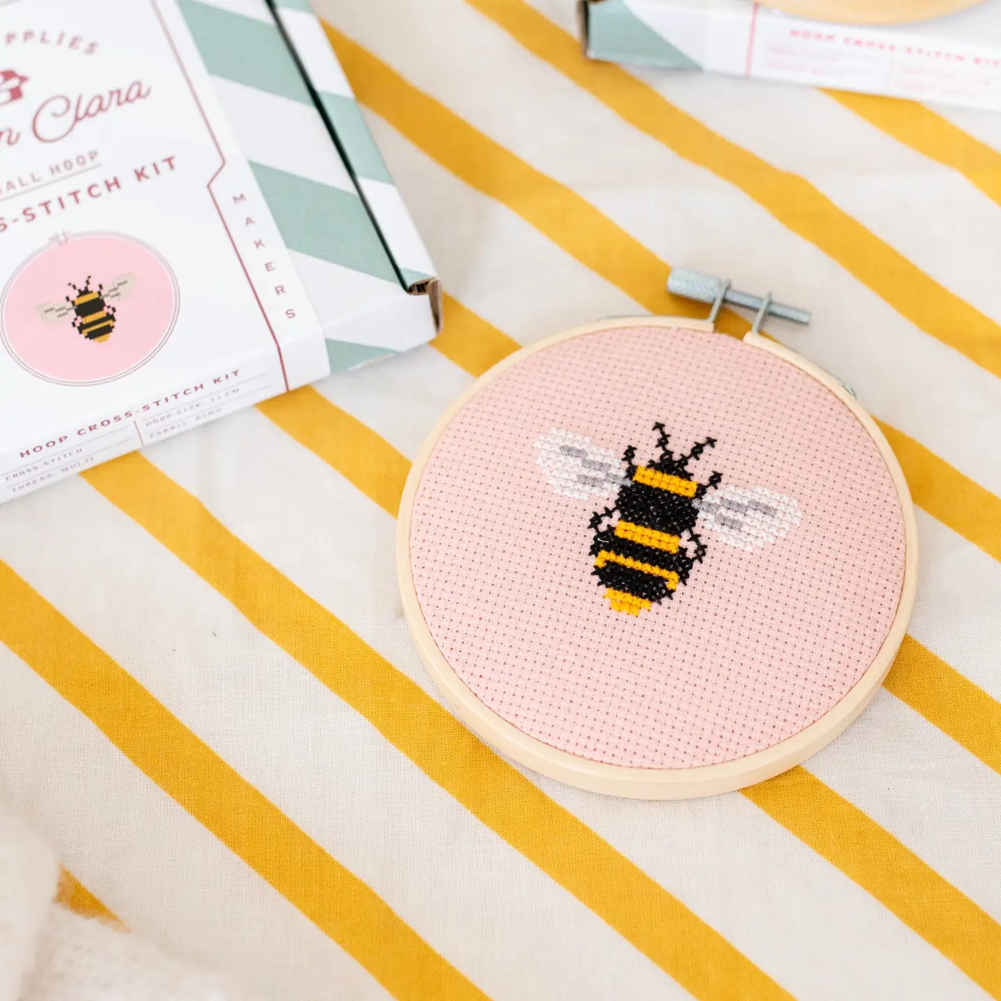 Beginner Bumble Bee Cross Stitch Kit