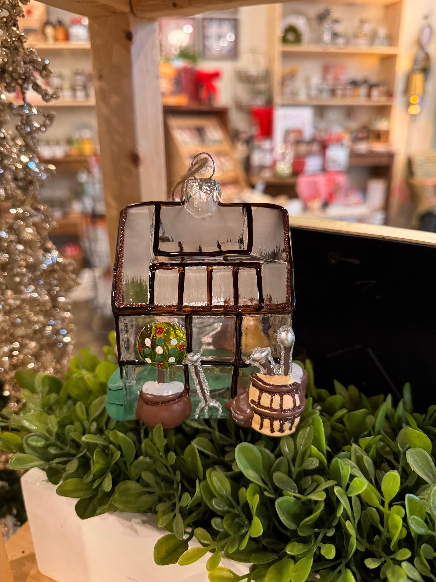 Black Greenhouse Ornament