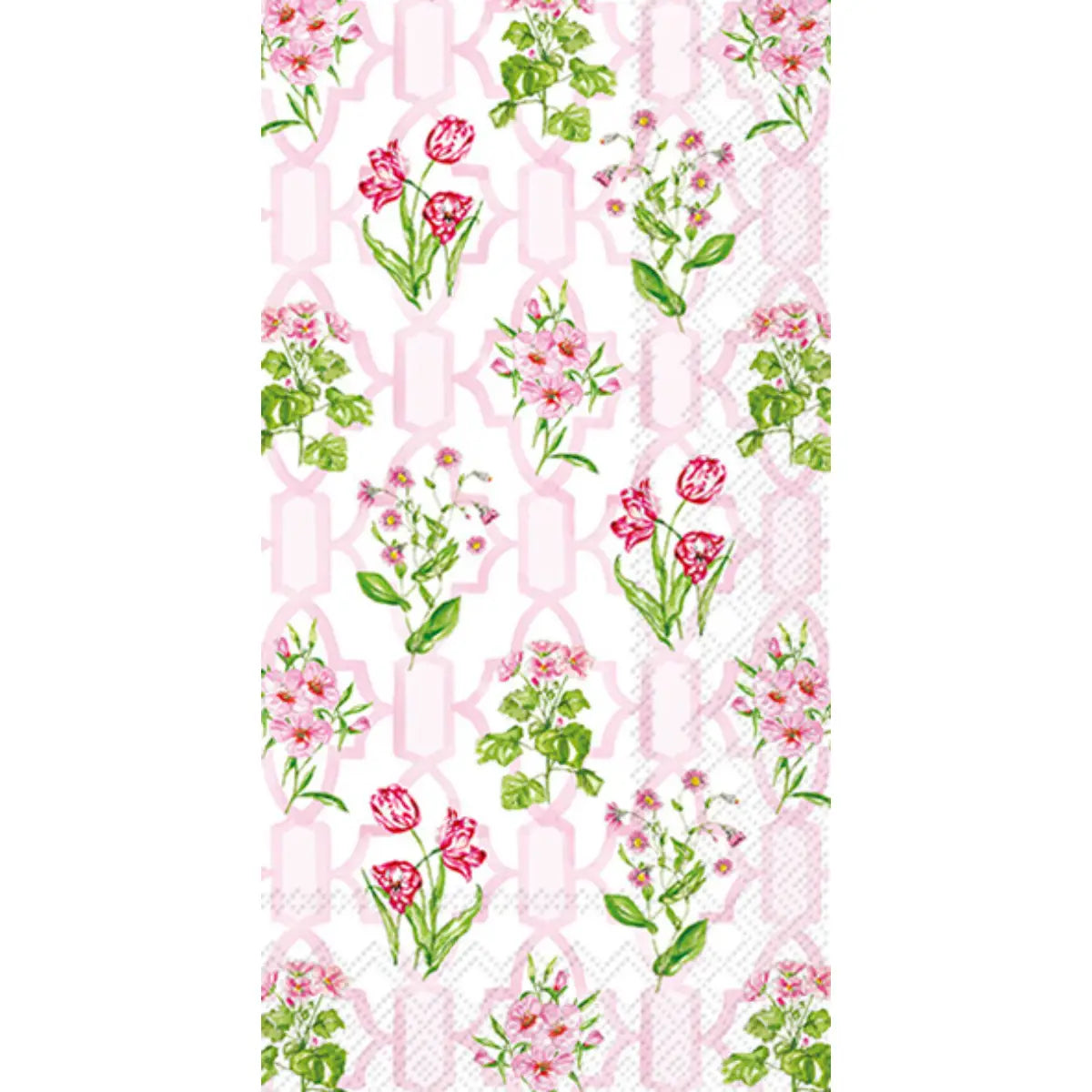 Pink Trellis Guest Napkin