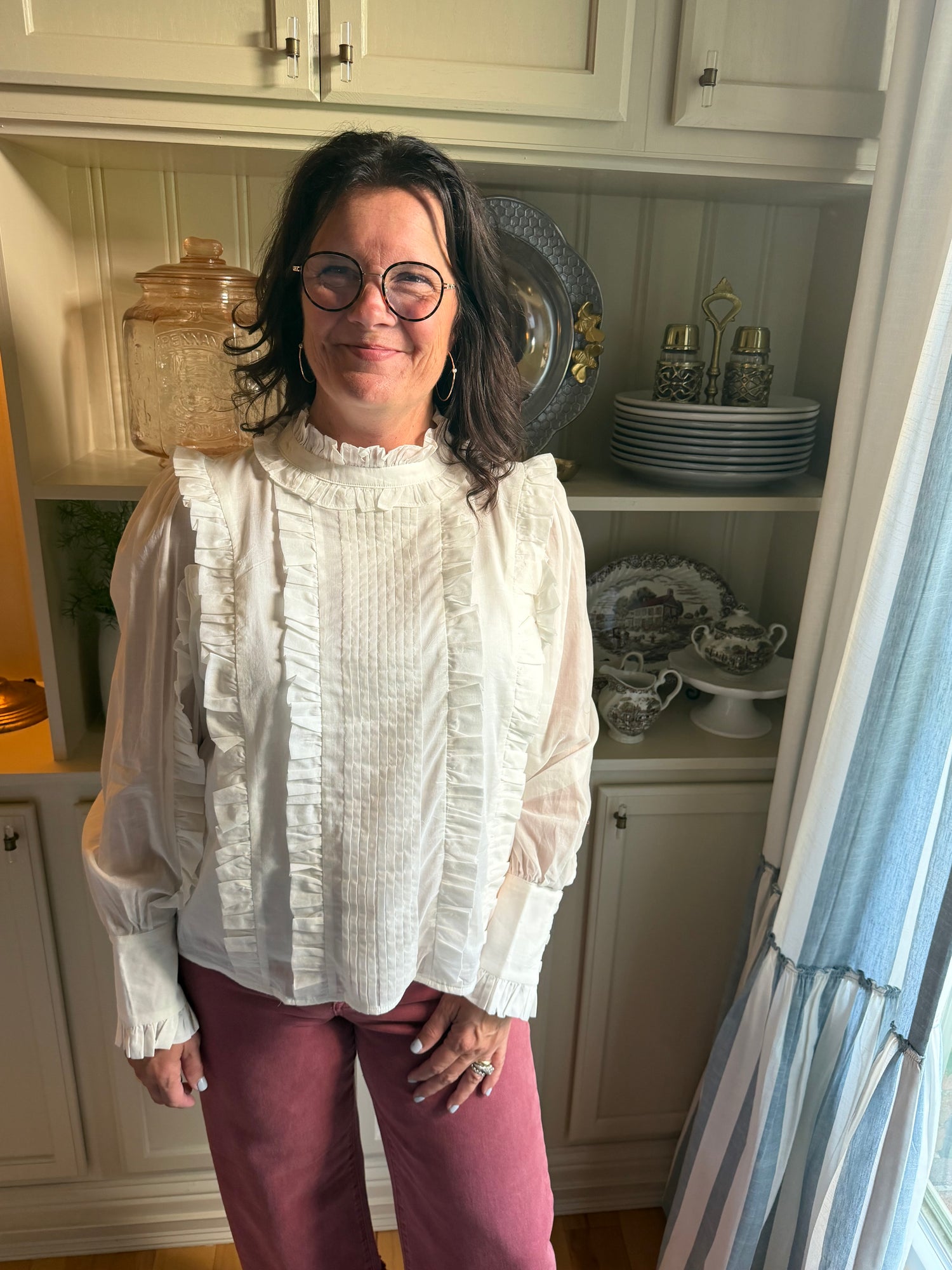 Ruffle Tucked Top