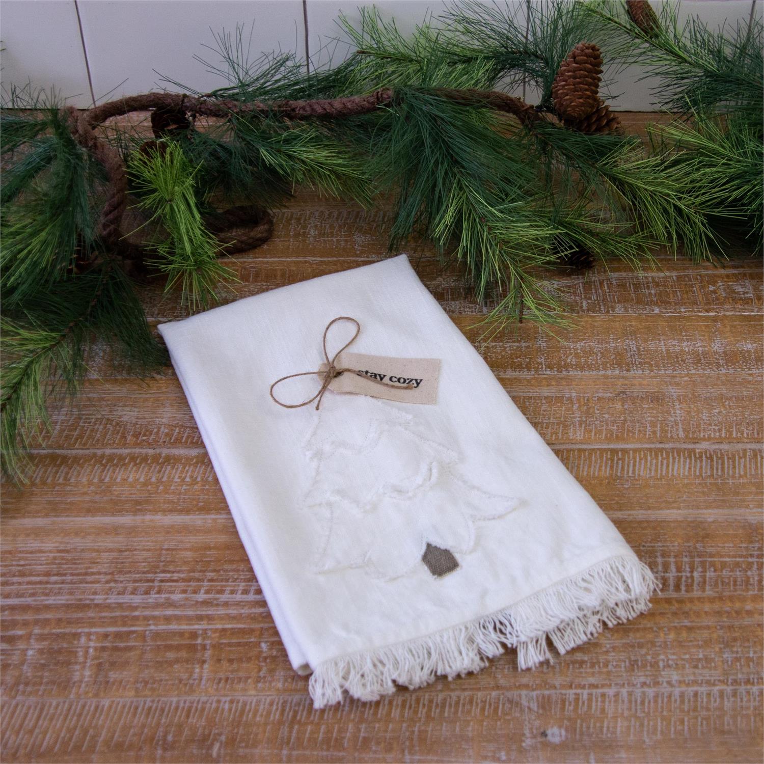 Pieced Tree Tea Towel