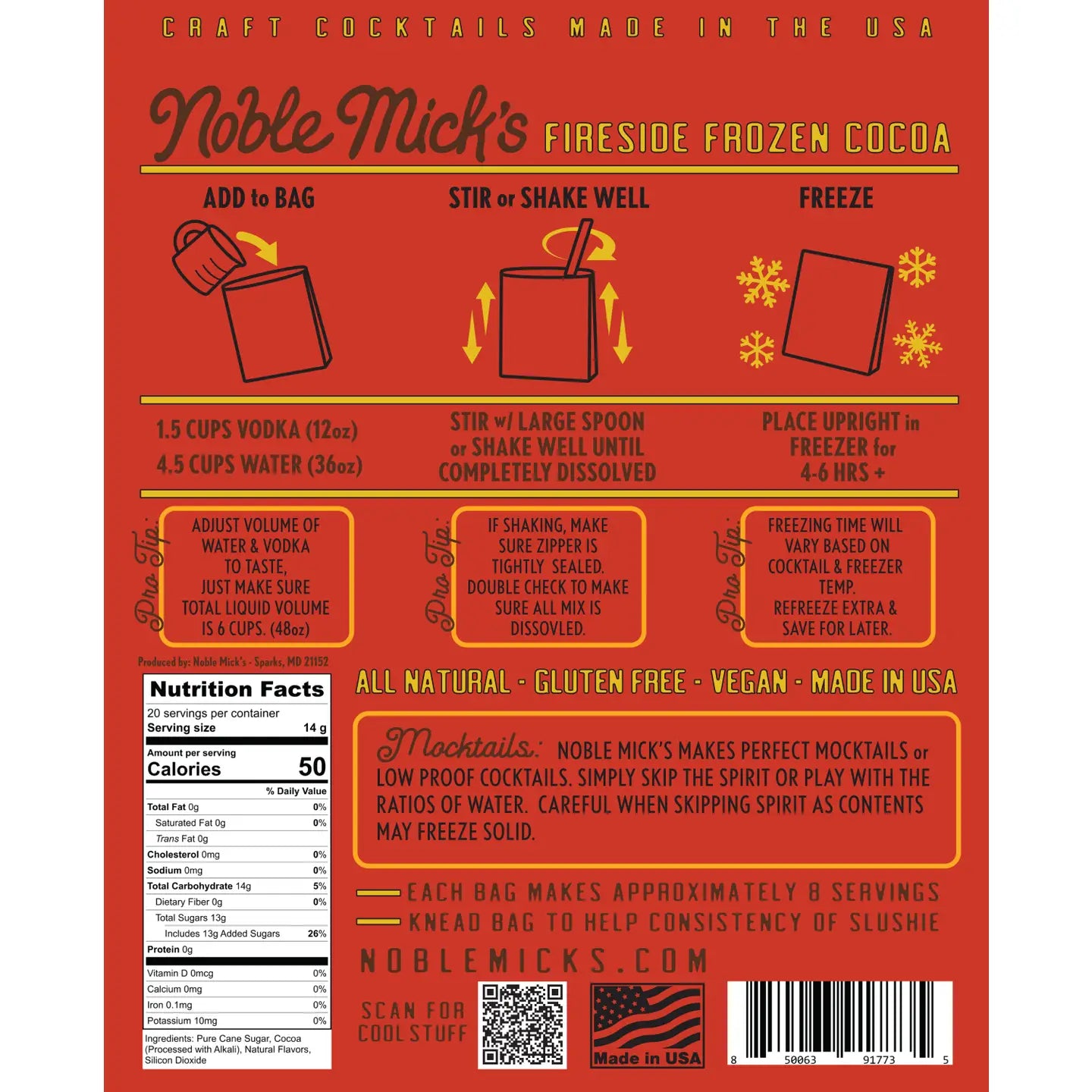 Fireside Frozen Cocoa Cocktail