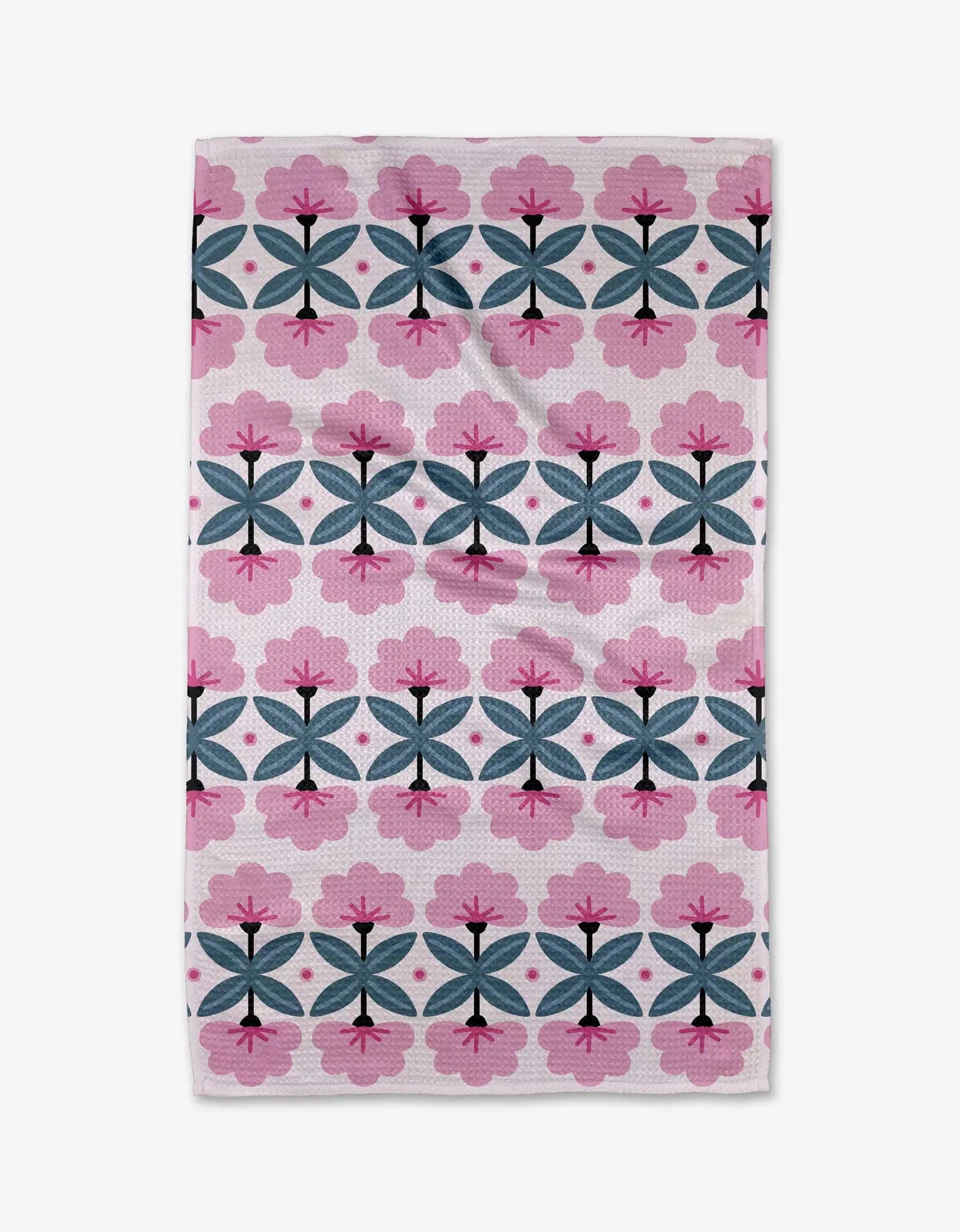 Fragrant Flowers Geometry Tea Towel