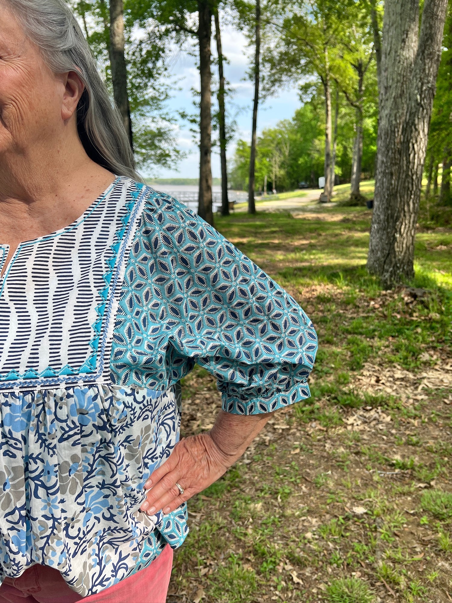 Ivy Jane Multi Blues Top