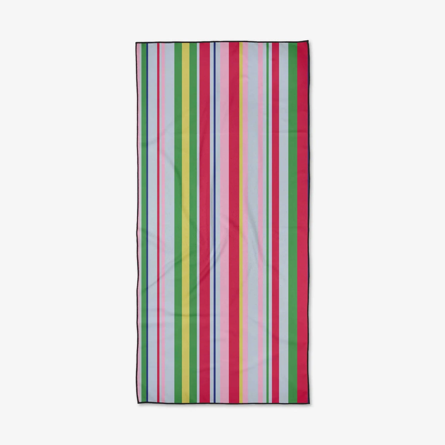 Line It Up Melon Geometry Beach Towel