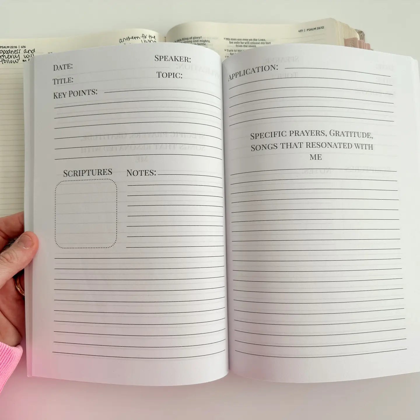 Sermon Notes Journal Scallop