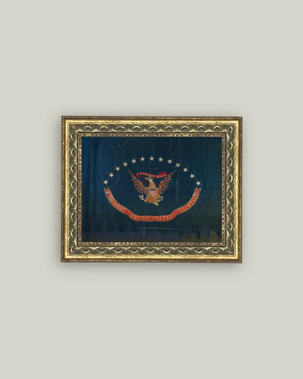 Flag of the 9th Regiment Framed Art