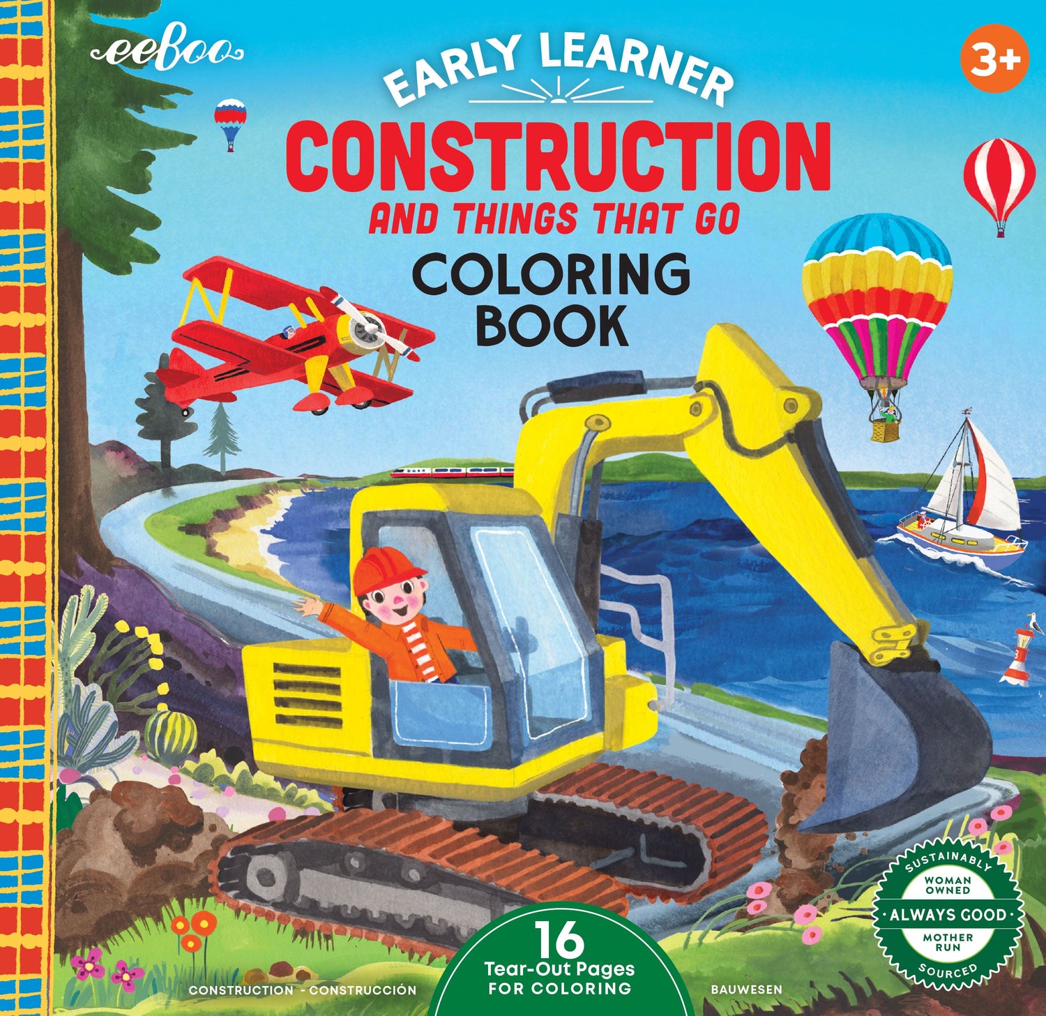 Construction Square Coloring Book