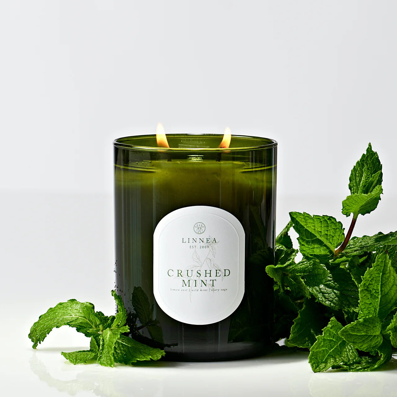 Crushed Mint Two Wick Garden Candle