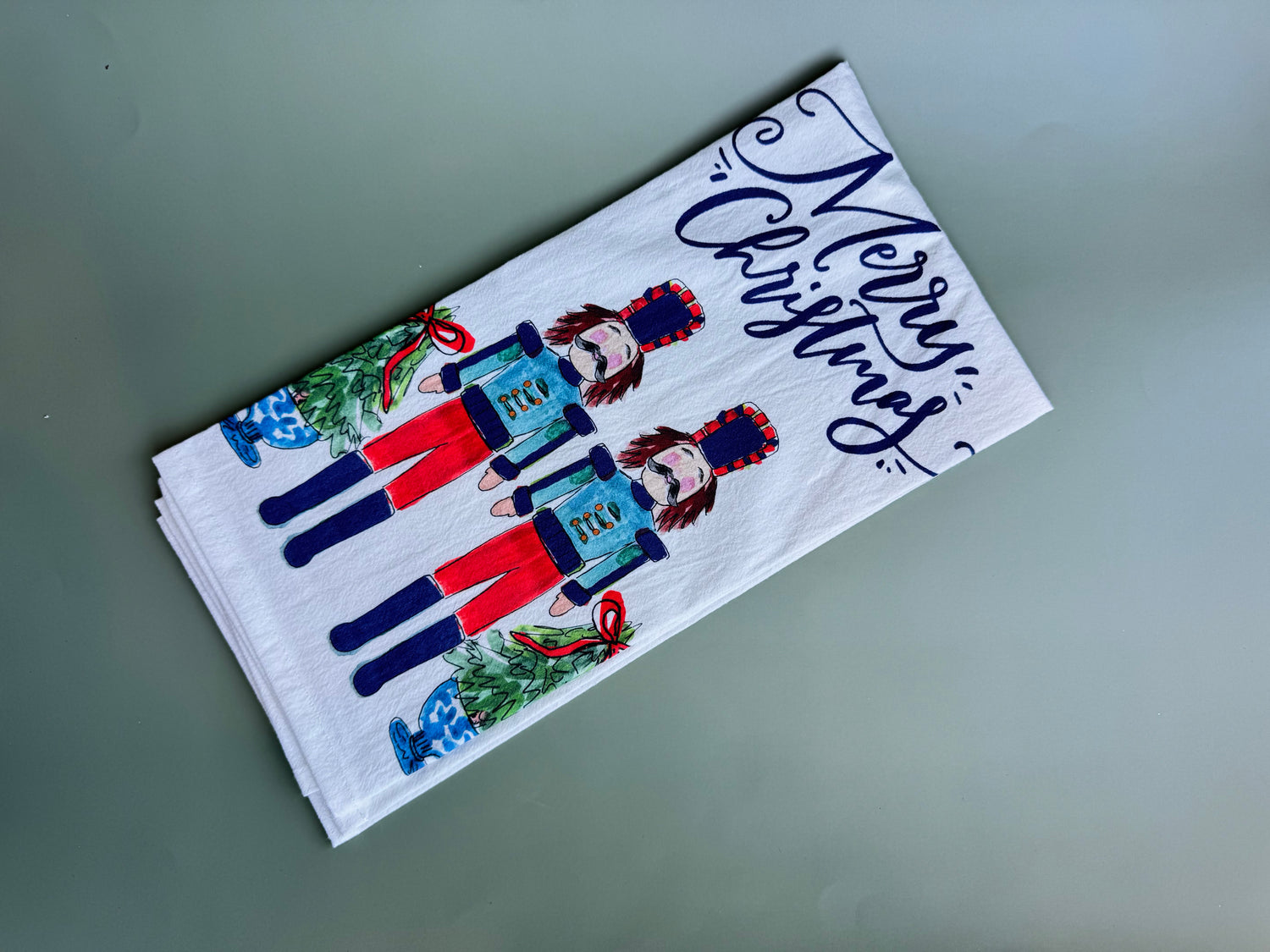 The Nutcracker's Topiary Tea Towel