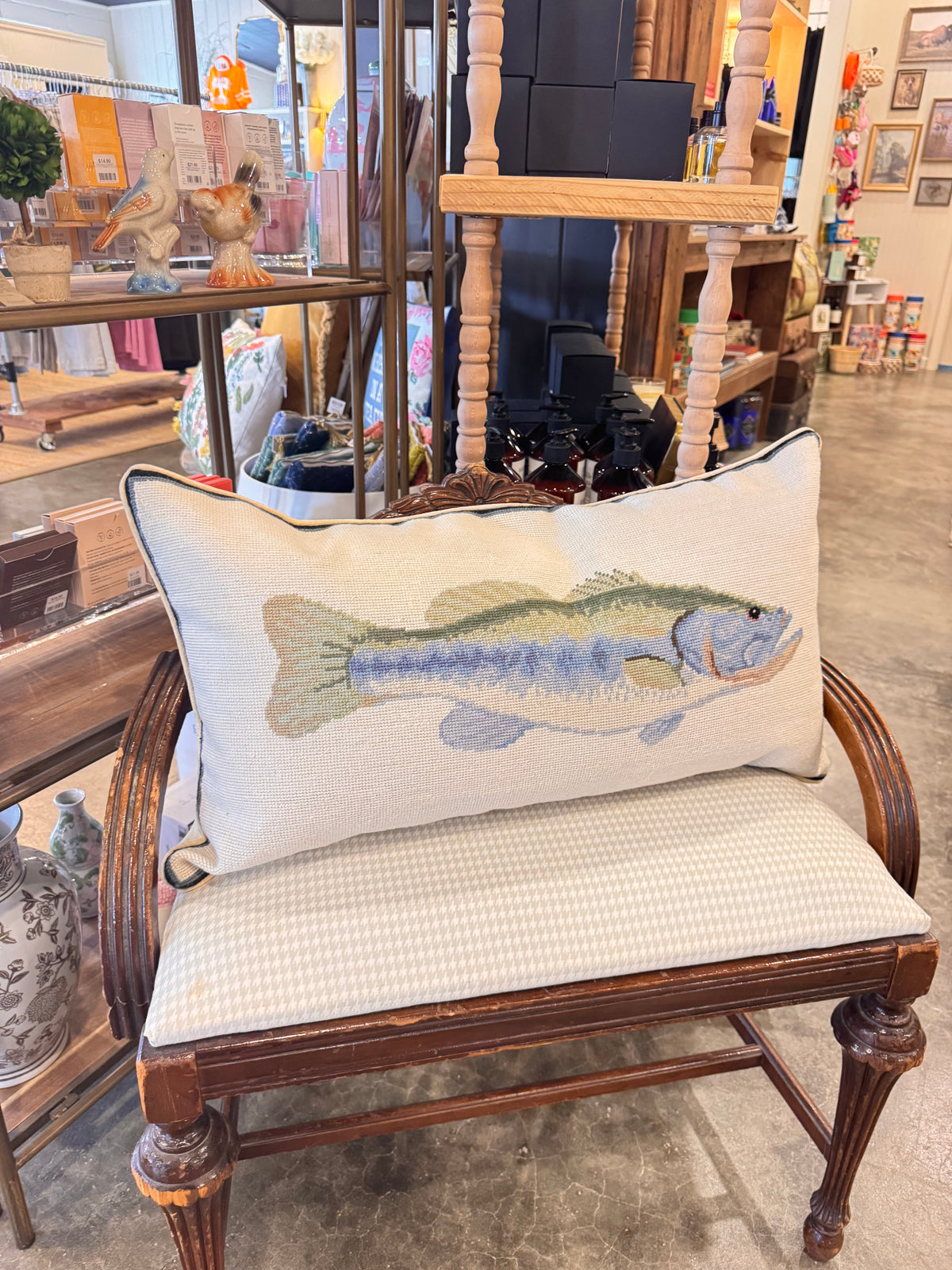 Bass NeedlePoint Pillow