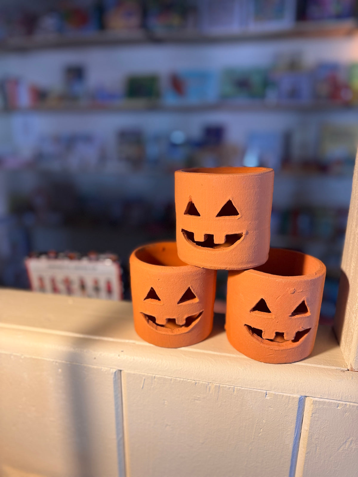 Terracotta Jack-O-Lantern