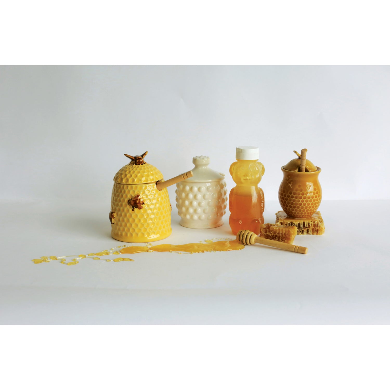 Honey Jar + Dipper