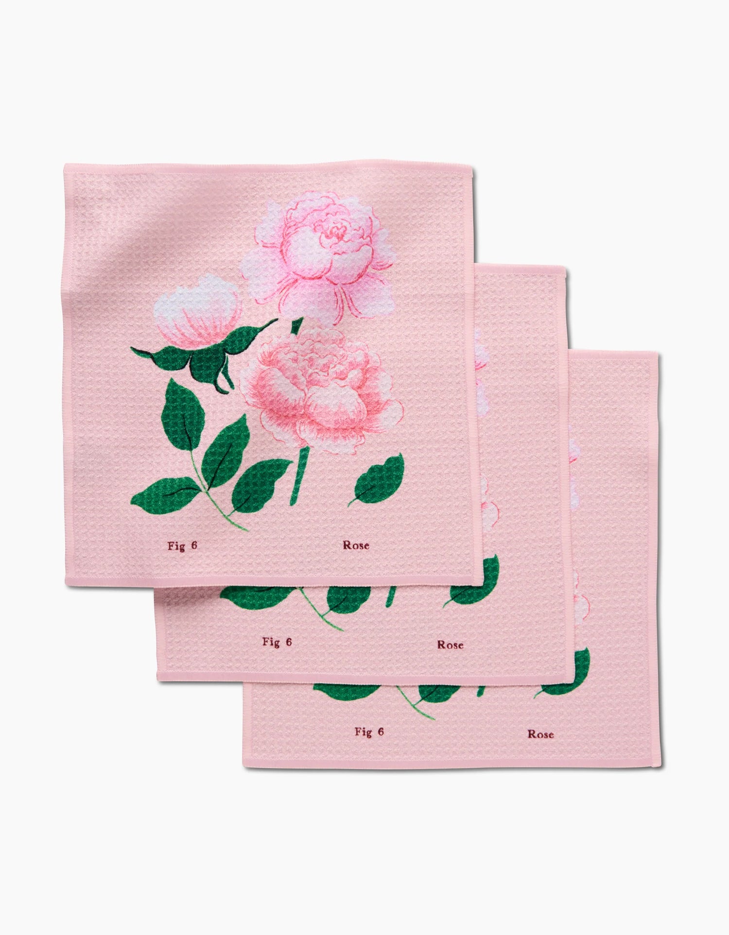 June Roses Dish Cloth Geometry