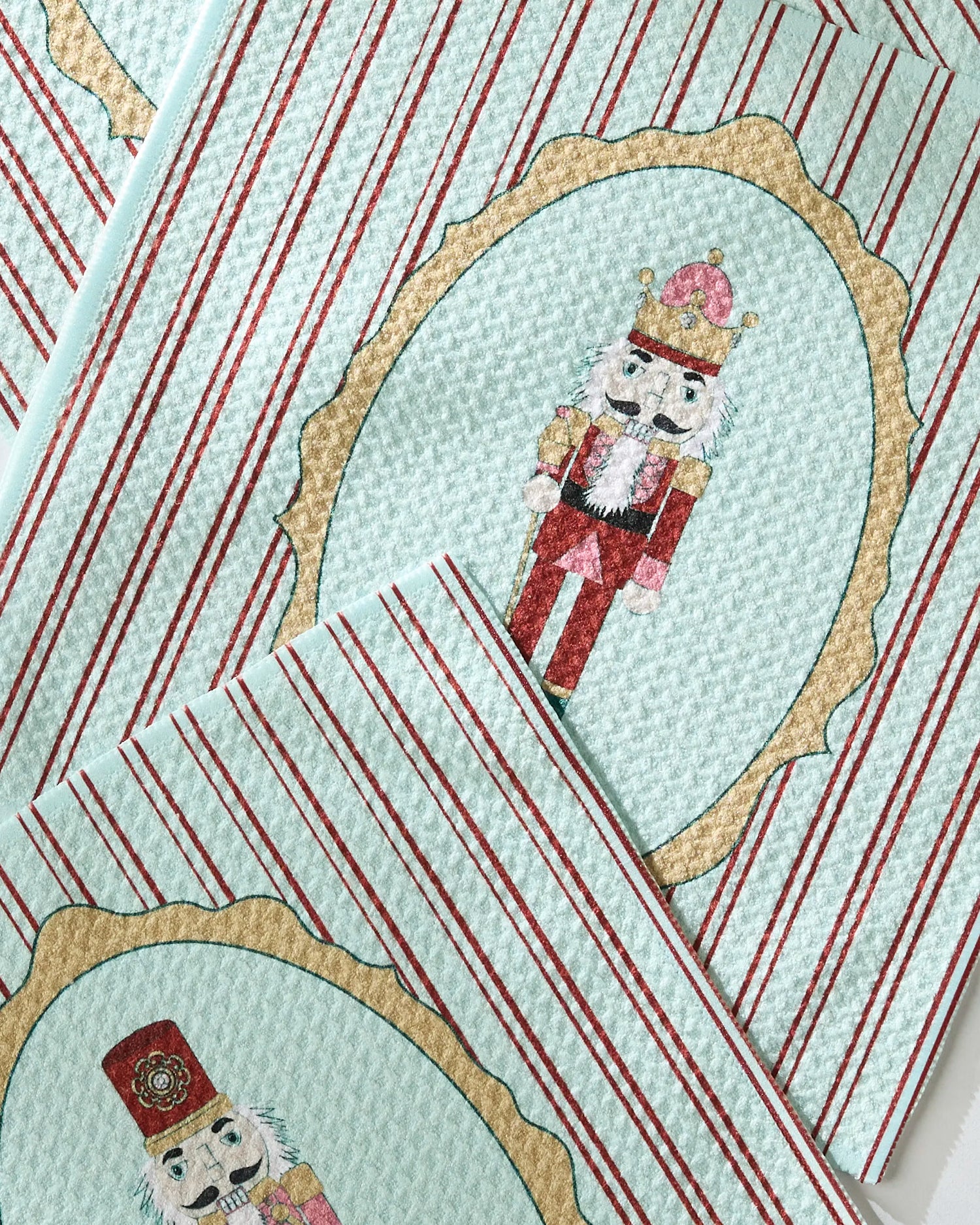 Nutcracker Intermission Dish Cloth Geometry