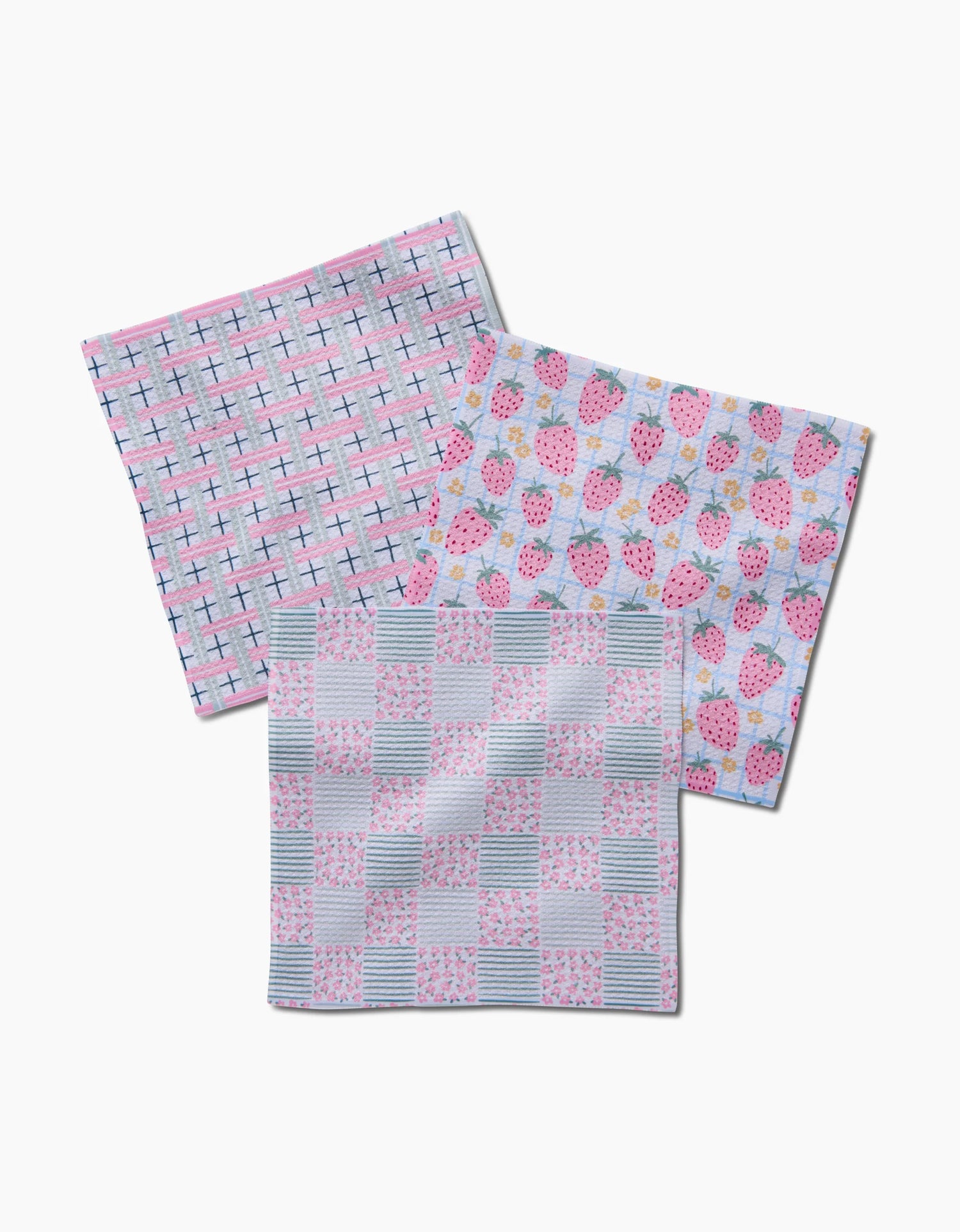 Spring Picnic Day Dish Cloth Geometry