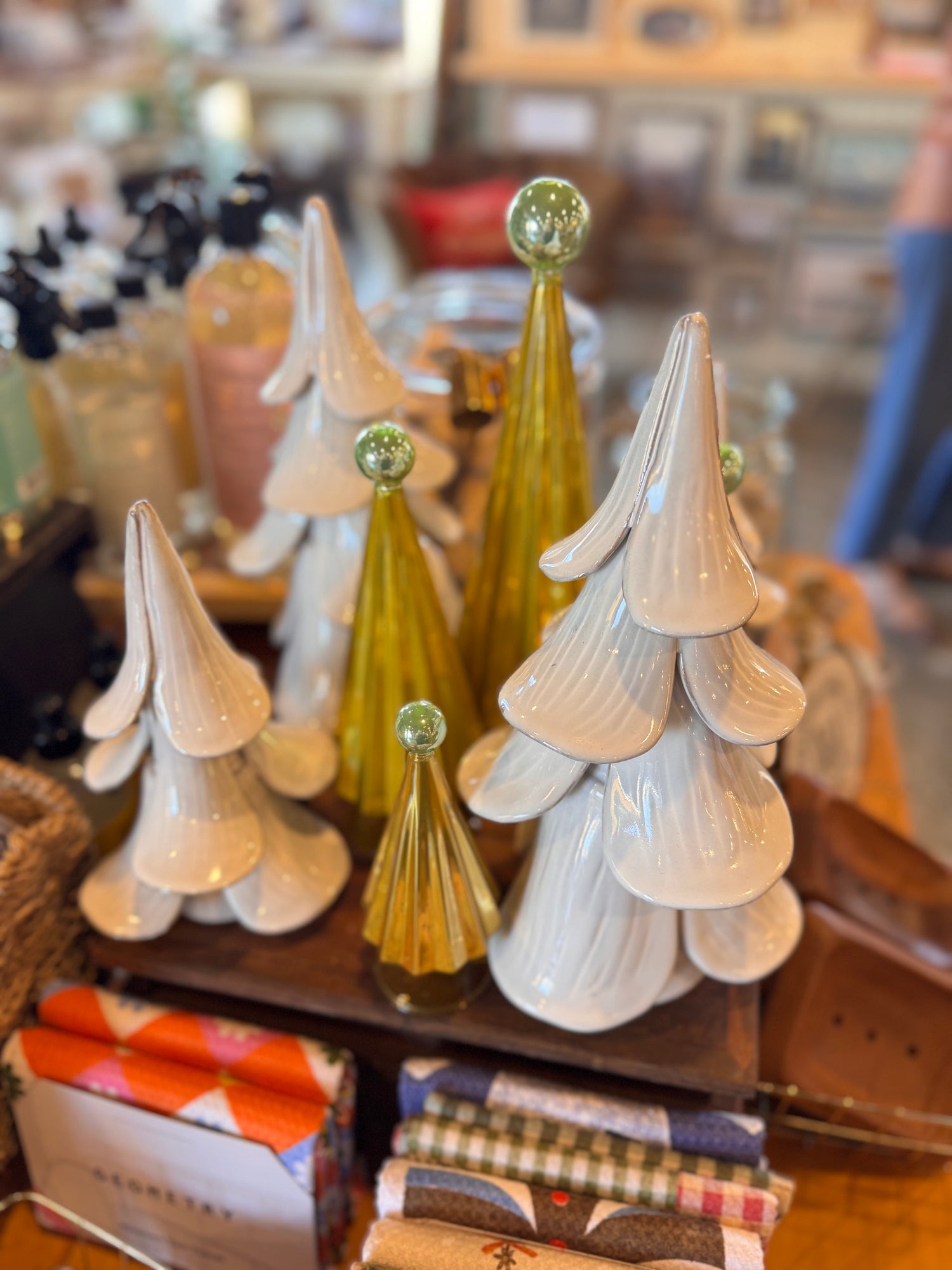 Pleated Glass Christmas Tree