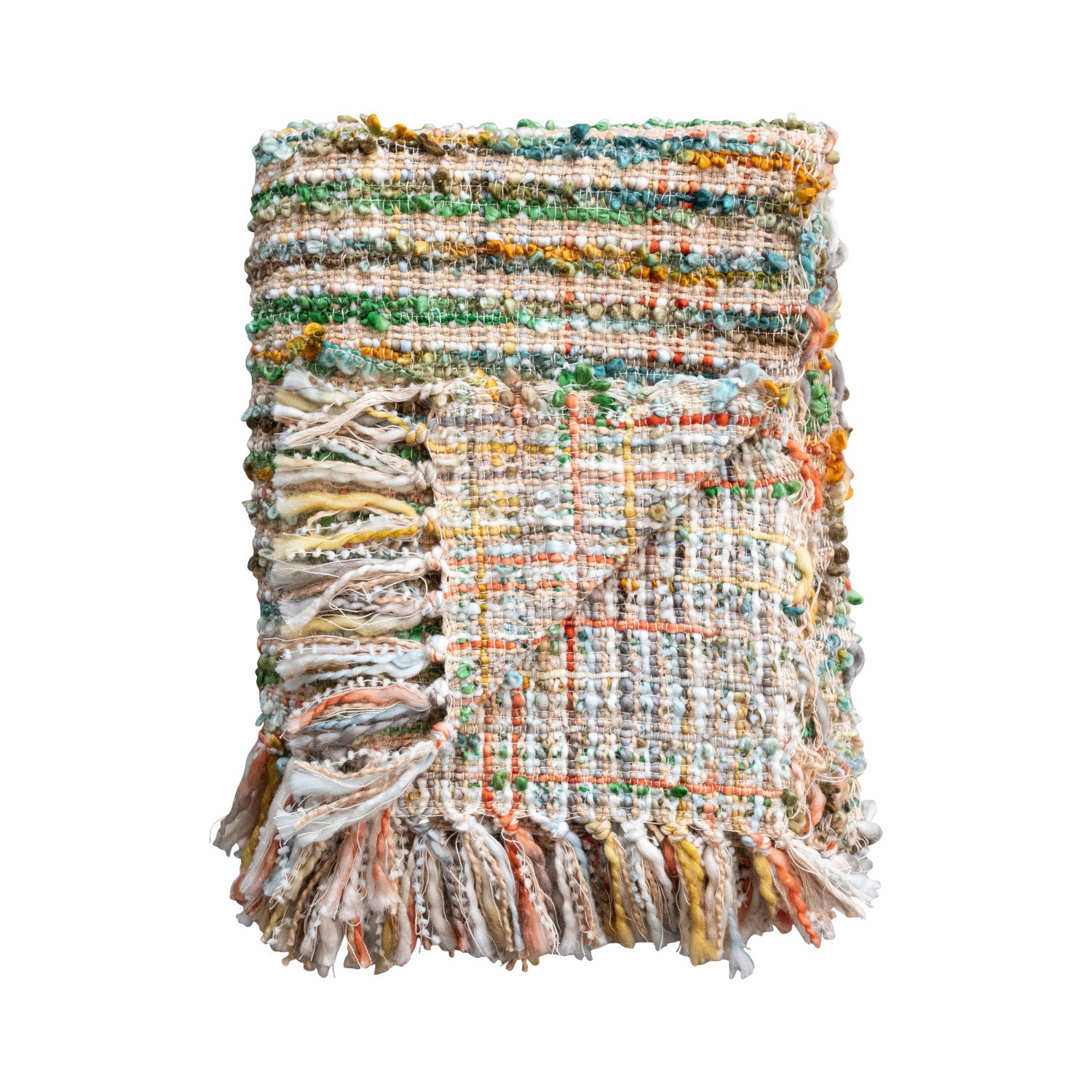 Woven Throw with Fringe