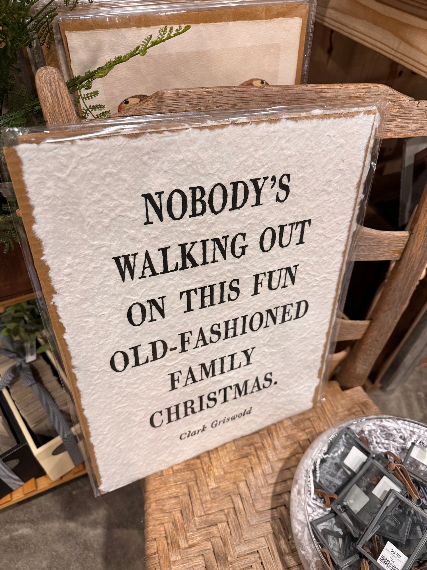 Nobody's Walking Out Griswold Paper Print
