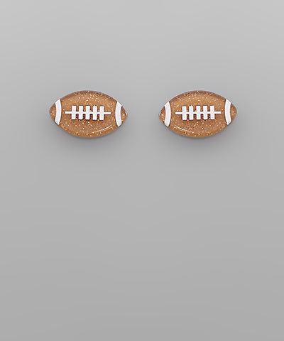 Sport Ball Glitter Stud Earring