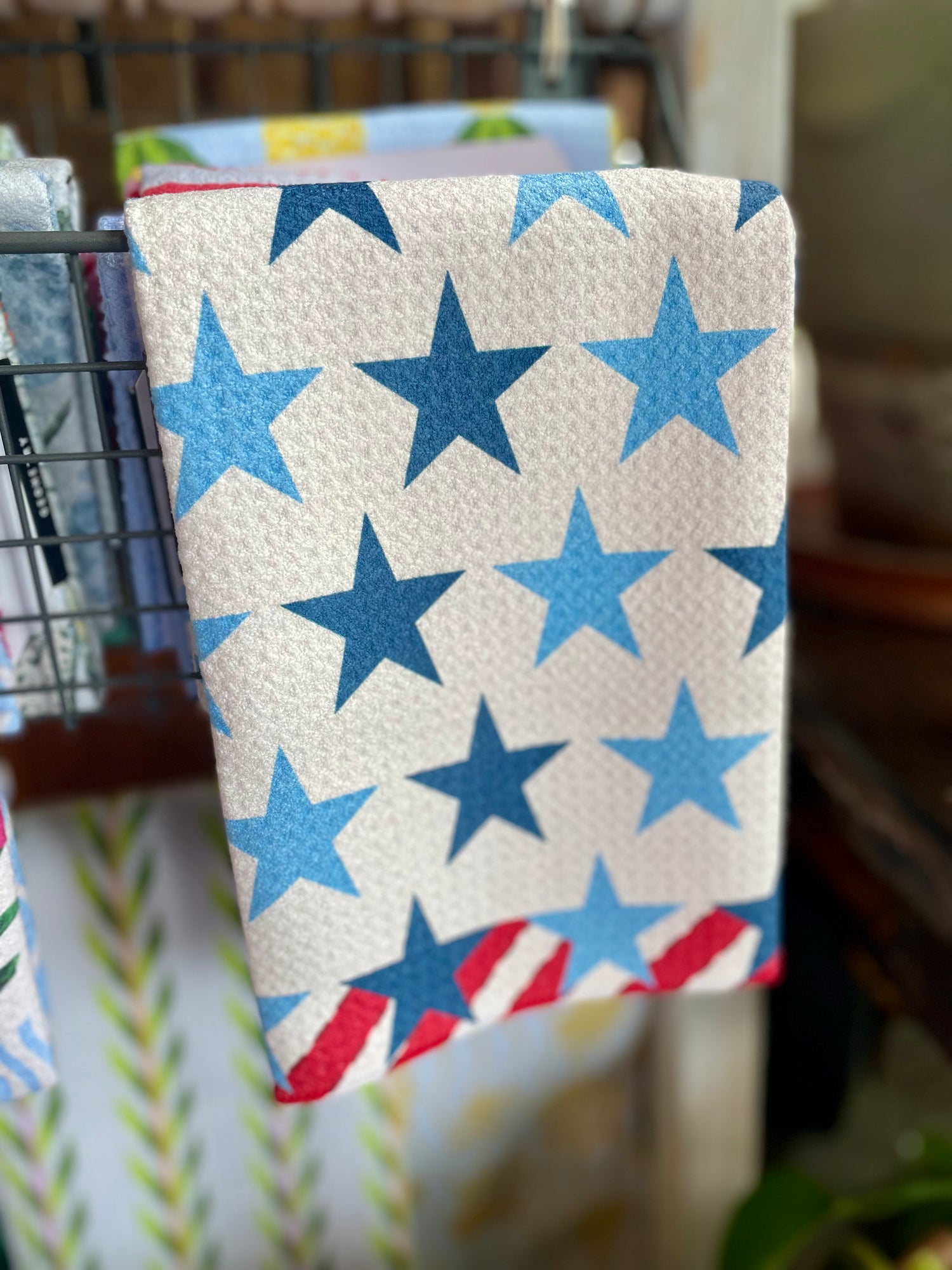 Summer Fair Geometry Tea Towel
