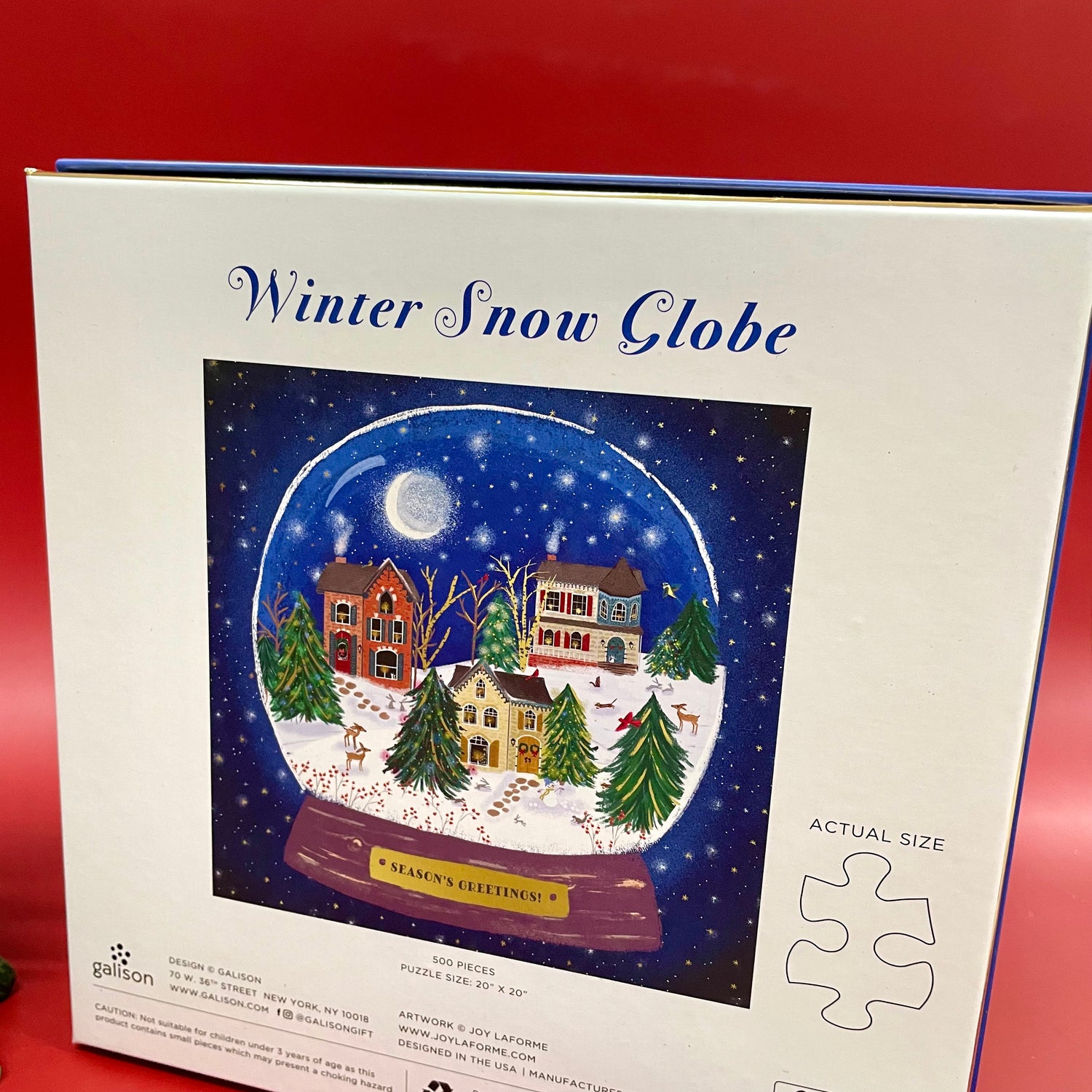 Winter Snow Globe Puzzle