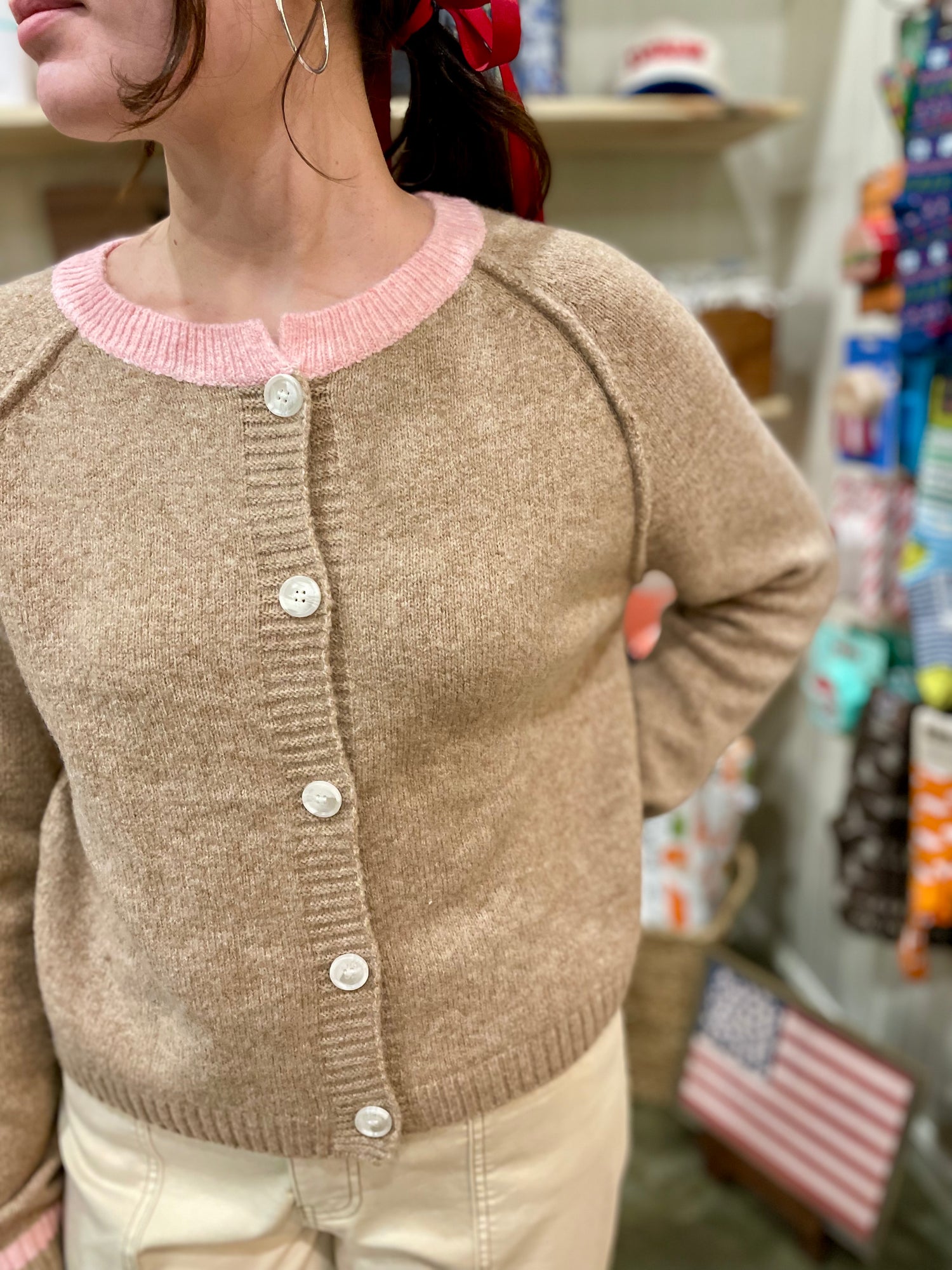 Two Tone Cardigan Please