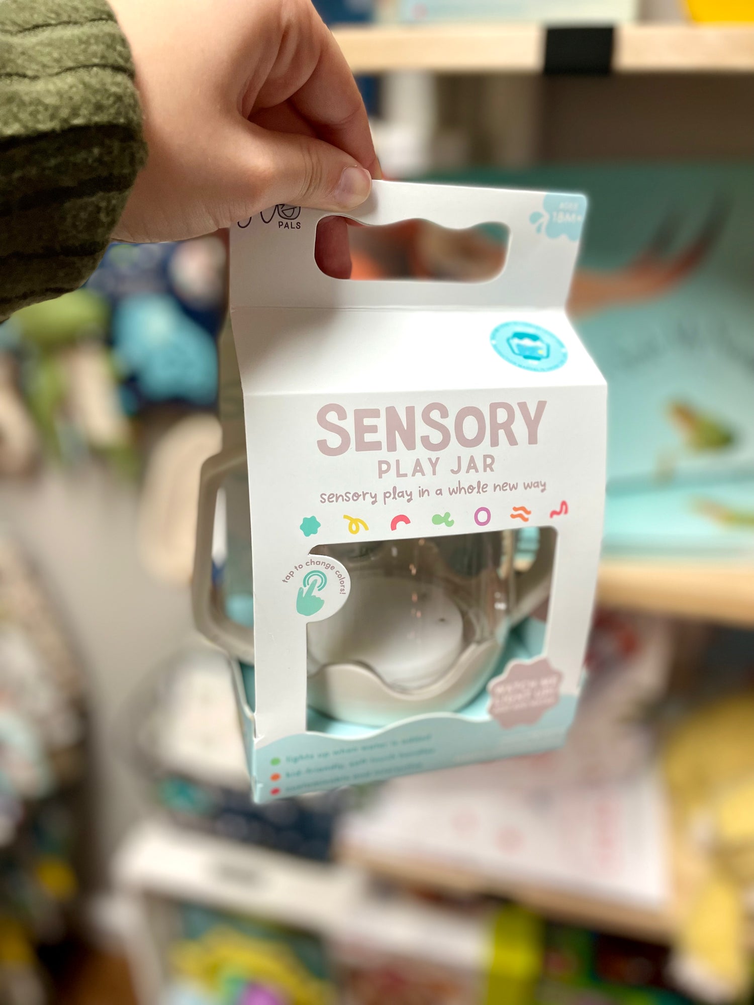 Glo Pals Sensory Jar Grey