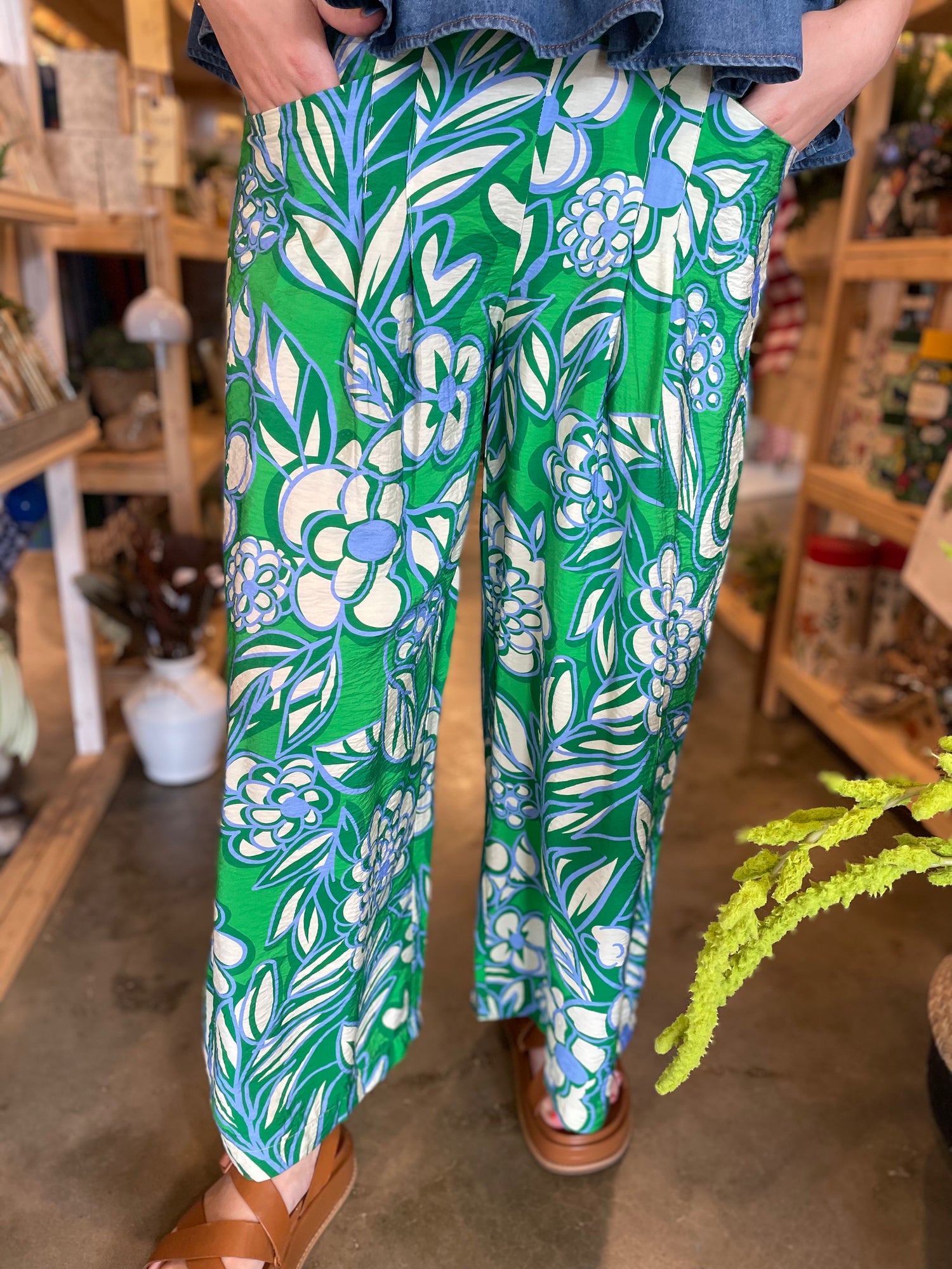 Printed Power Pants
