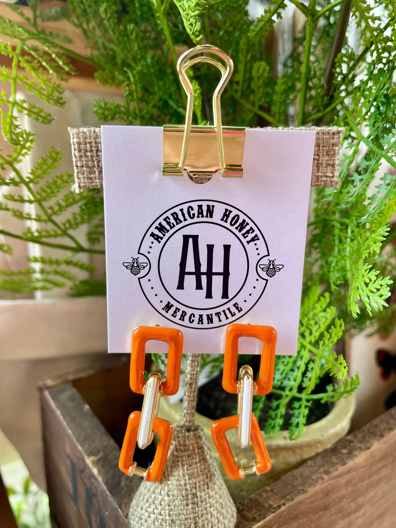 Orange Pride Earring