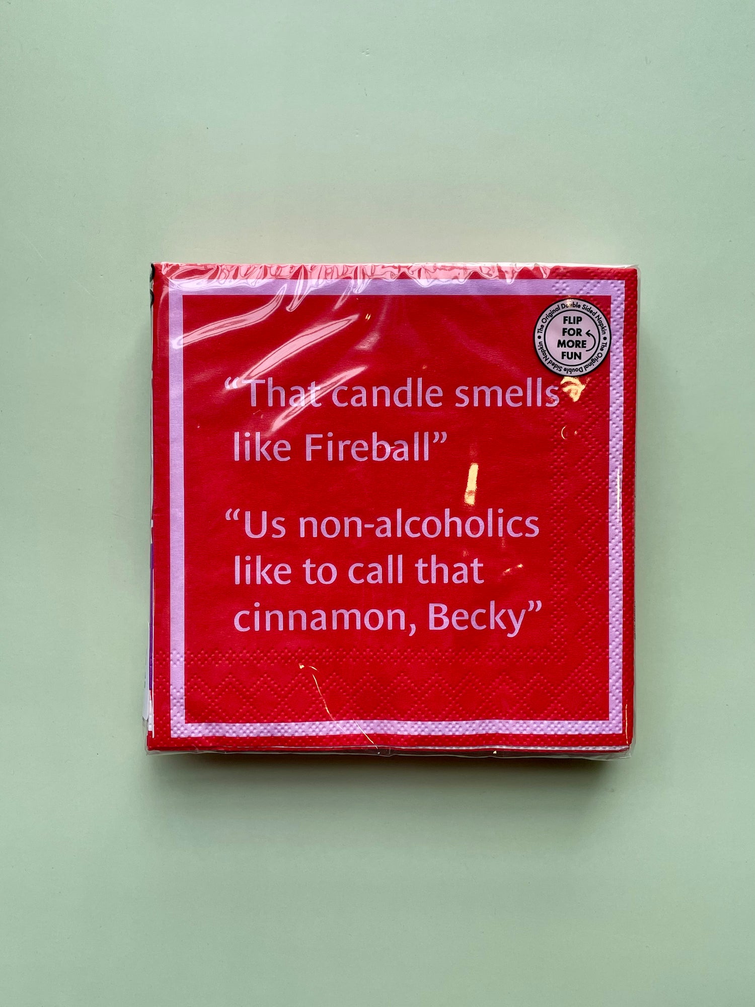 Drinks on Me Cocktail Napkins : Fireball