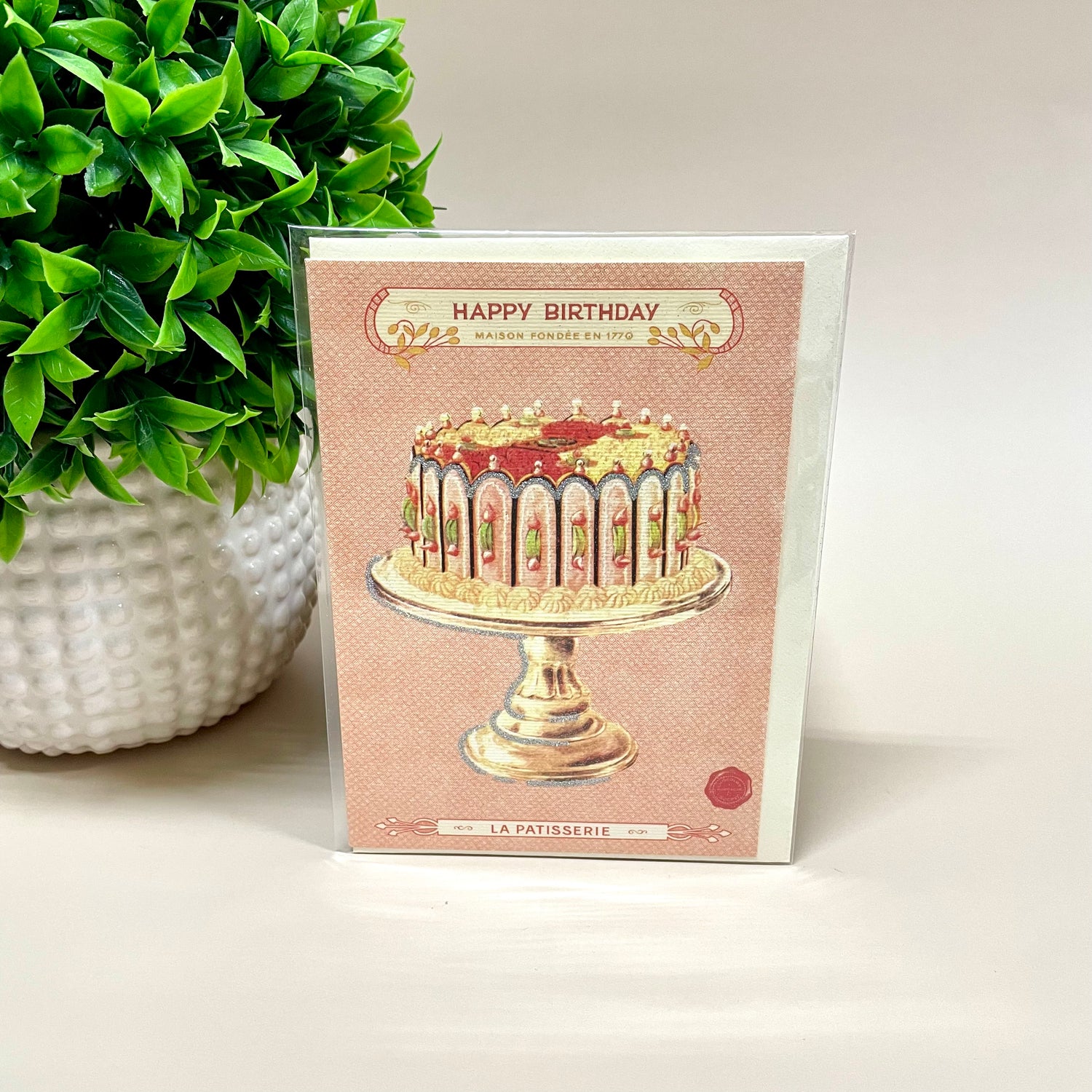 Happy Birthday Cake Greeting Card